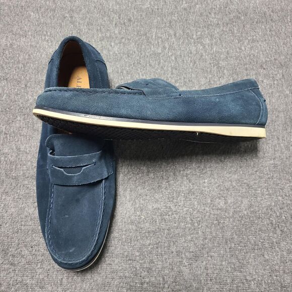 Alfani Shoes Mens Size 12 Sawyer Penny Loafers Suede Casual Slip On Moc Toe - Picture 3 of 8